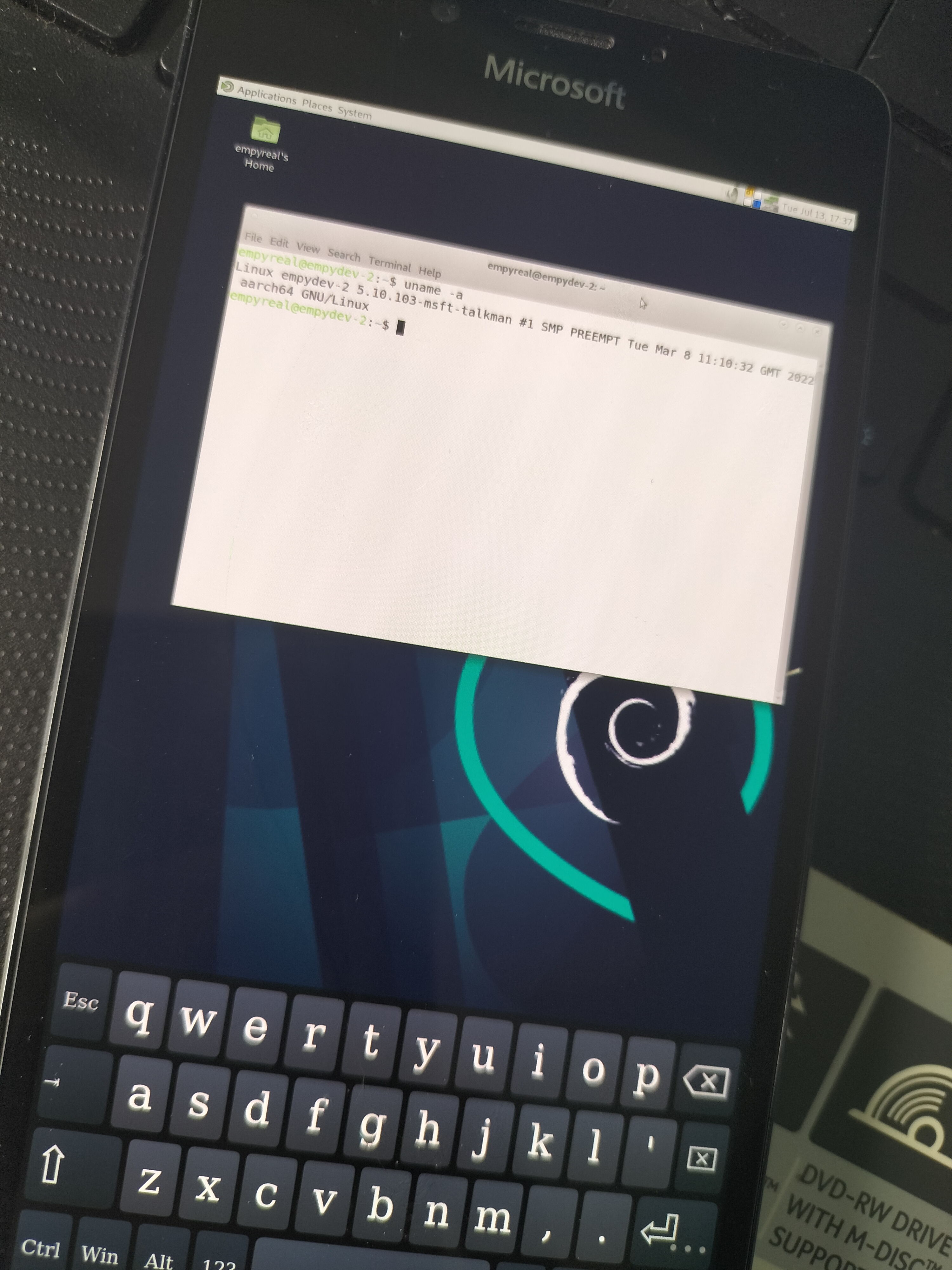 Install Linux on Lumia 950/XL